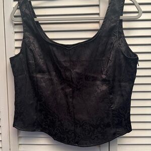 New York & Company Black Floral Blouse